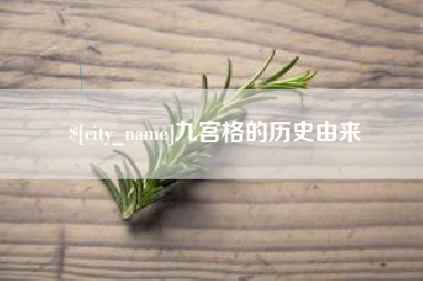 郯城九宫格的历史由来