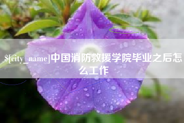 郯城中国消防救援学院毕业之后怎么工作