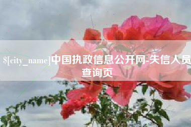 郯城中国执政信息公开网-失信人员查询页
