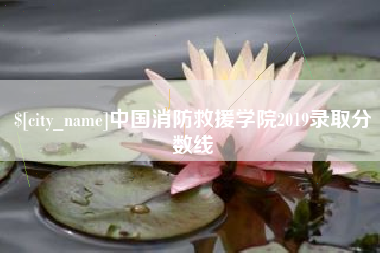 郯城中国消防救援学院2019录取分数线