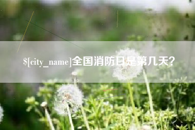 郯城全国消防日是第几天？
