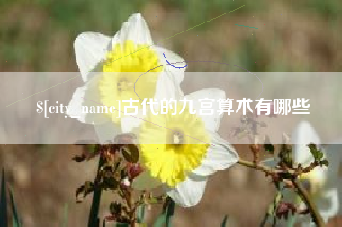 郯城古代的九宫算术有哪些