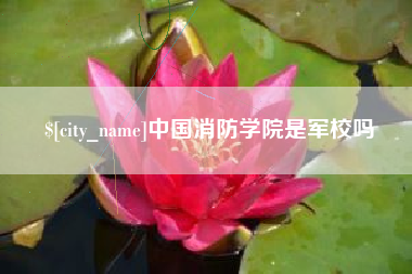 郯城中国消防学院是军校吗