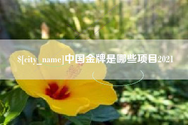郯城中国金牌是哪些项目2021