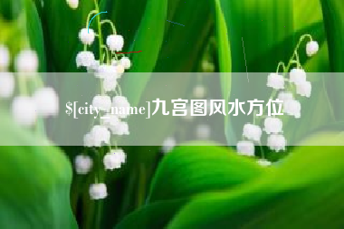 郯城九宫图风水方位