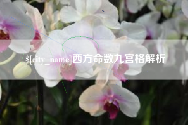 郯城西方命数九宫格解析