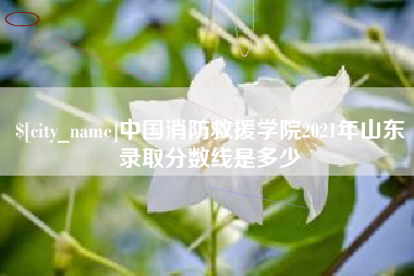 郯城中国消防救援学院2021年山东录取分数线是多少