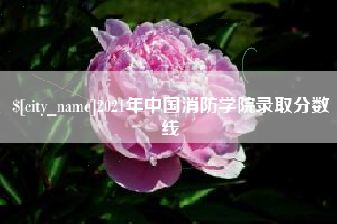 郯城2021年中国消防学院录取分数线
