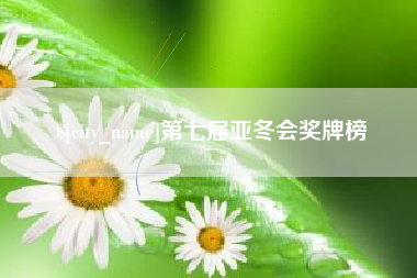 郯城第七届亚冬会奖牌榜