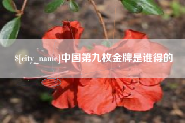 郯城中国第九枚金牌是谁得的