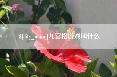 郯城九宫格游戏叫什么