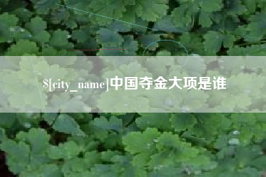郯城中国夺金大项是谁
