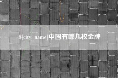郯城中国有哪几枚金牌