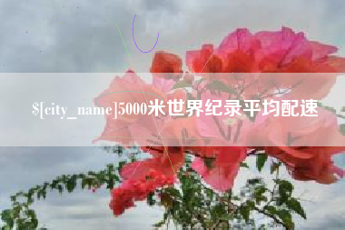 郯城5000米世界纪录平均配速