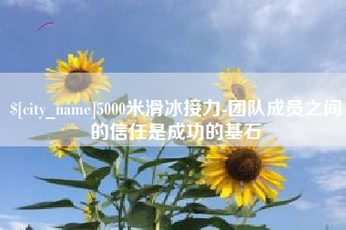 郯城5000米滑冰接力-团队成员之间的信任是成功的基石