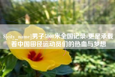 郯城男子5000米全国记录-更是承载着中国田径运动员们的热血与梦想