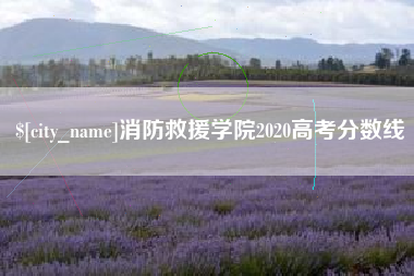 郯城消防救援学院2020高考分数线