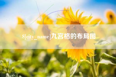 郯城九宫格的布局图