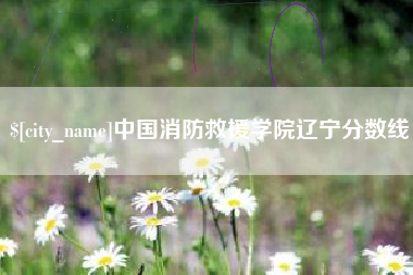 郯城中国消防救援学院辽宁分数线