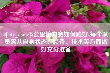 郯城5公里接力赛如何跑好-每个队员需从自身状态、装备、技术等方面做好充分准备