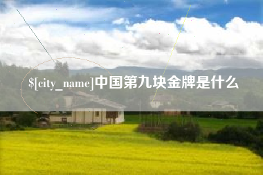 郯城中国第九块金牌是什么