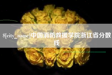 郯城中国消防救援学院浙江省分数线
