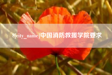 郯城中国消防救援学院要求