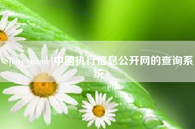 郯城中国执行信息公开网的查询系统