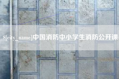 郯城中国消防中小学生消防公开课