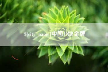 郯城中国19块金牌