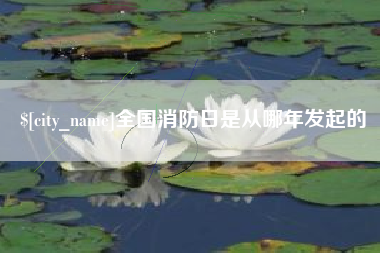 郯城全国消防日是从哪年发起的