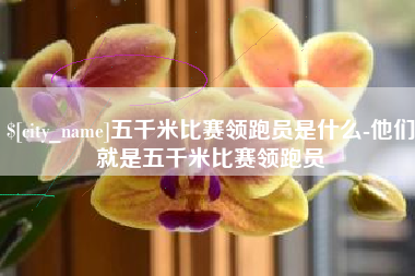 郯城五千米比赛领跑员是什么-他们就是五千米比赛领跑员