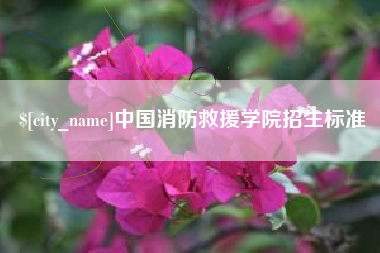 郯城中国消防救援学院招生标准