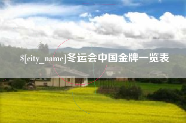 郯城冬运会中国金牌一览表
