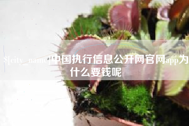 郯城中国执行信息公开网官网app为什么要钱呢