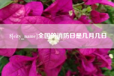 郯城全国的消防日是几月几日