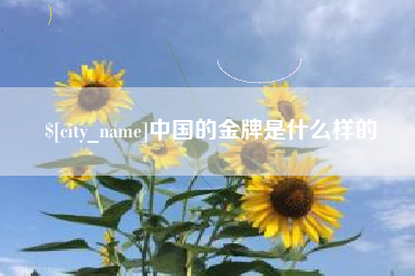 郯城中国的金牌是什么样的